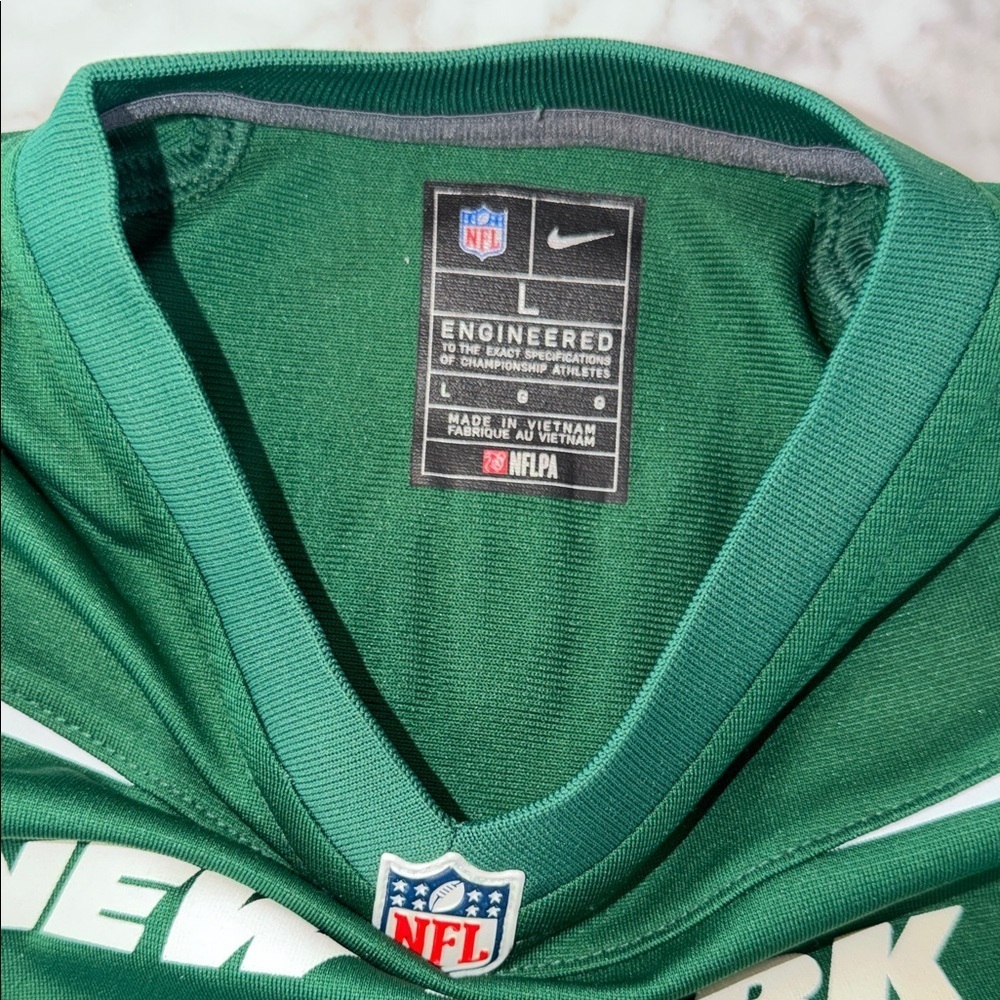 NFL Kids Green New York Jets Gardiner 1 Jersey Preschool Large - Picture 6 of 7